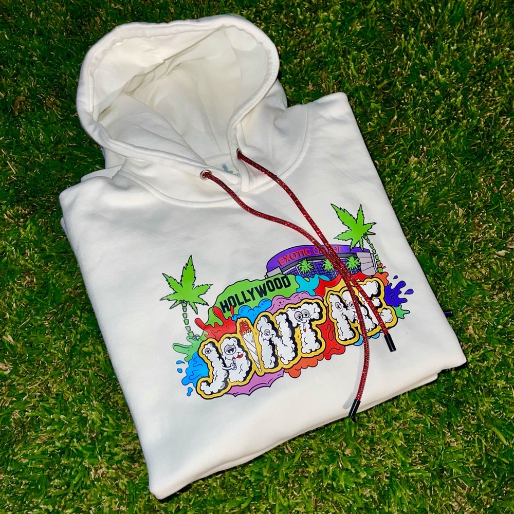 JOINT ME ❤️‍🔥 RED CRYSTAL HOODIE SWAROVSKI WHITE